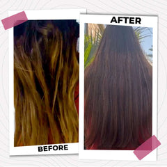 Before and After Dry & Damaged Hair Bundle