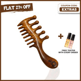 2-in-1 Wooden Hair Comb & Massager