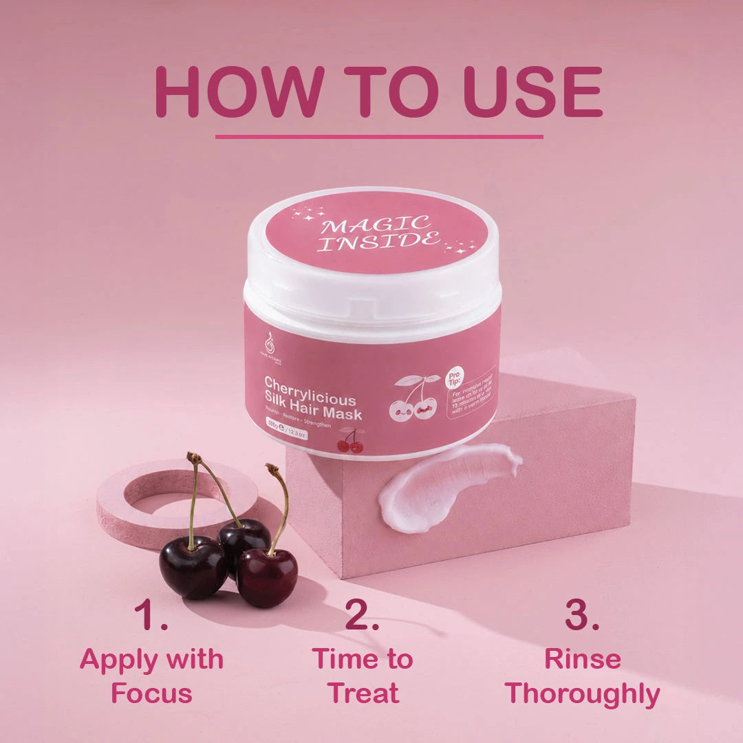 Uses of Cherrylicious Silk Hair Mask