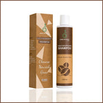 Hair Affairs Coco Nourishing Shampoo 250ml bottle with kraft box and coffee beans
