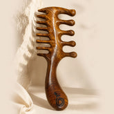 2-in-1 Wooden Hair Comb & Massager