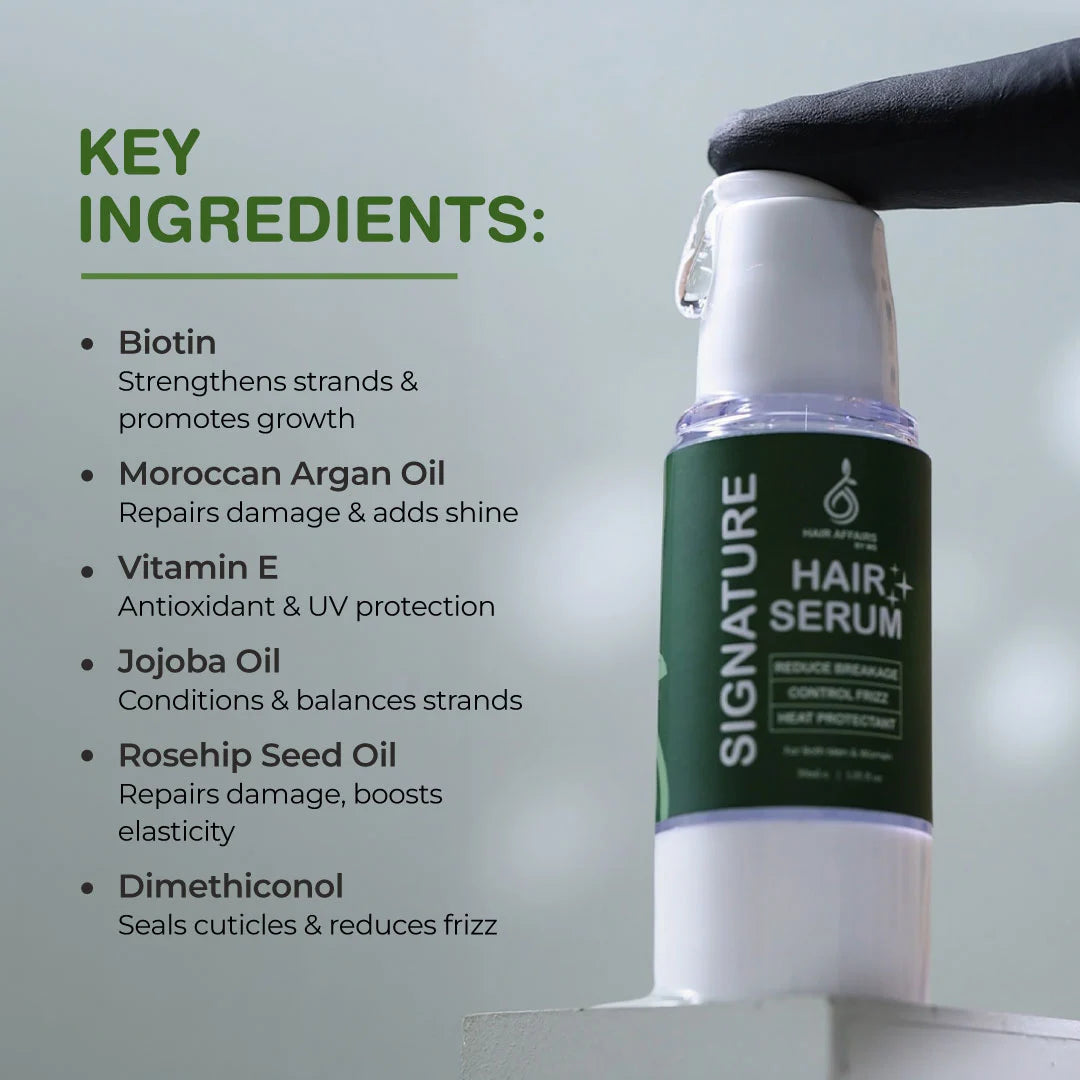 Hair Affairs Signature Hair Serum with biotin, argan oil and jojoba oil, Pakistan