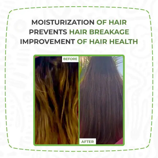 before after of Cherrylicious Silk Hair Mask