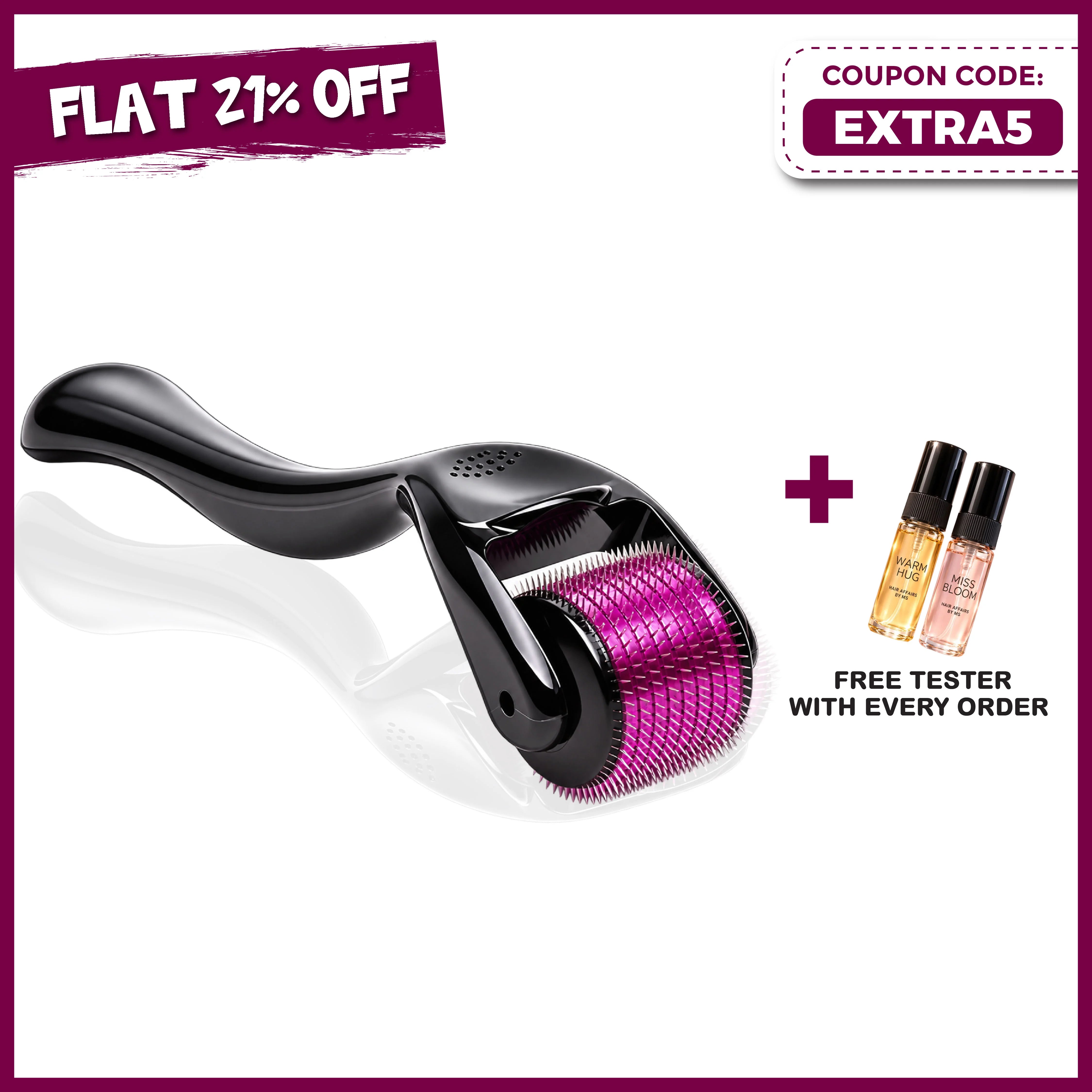 Hair Affairs derma roller for hair growth, 0.5 mm