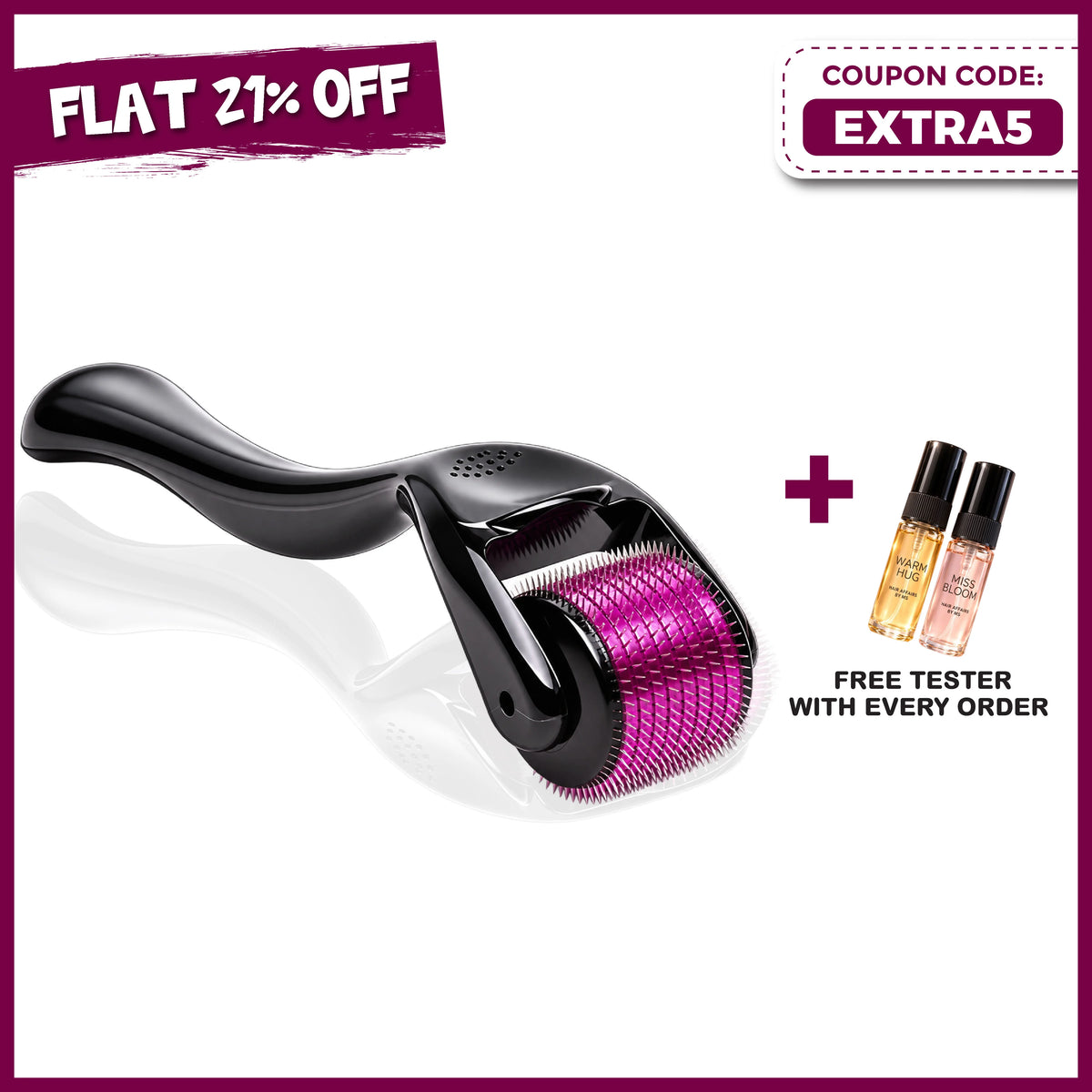 Hair Affairs derma roller for hair growth, 0.5 mm