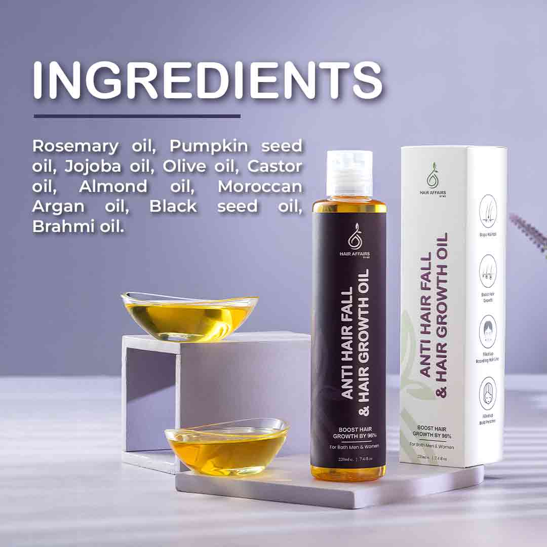 
Anti Hair Fall and Hair Growth Oil Key Ingredients
